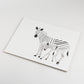 Art Print: Modern Zebra Letterpress Art Print
