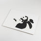 Art Print: Modern Pandas Letterpress Art Print