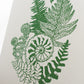 Art Print: Fiddlehead Ferns Letterpress Art Print