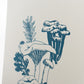 Art Print: Chanterelle Mushrooms Letterpress Art Print