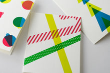 Card: Holiday Washi Tape Candy Cane