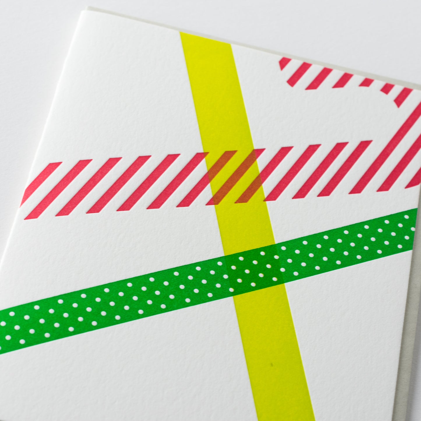 Card: Holiday Washi Tape Candy Cane