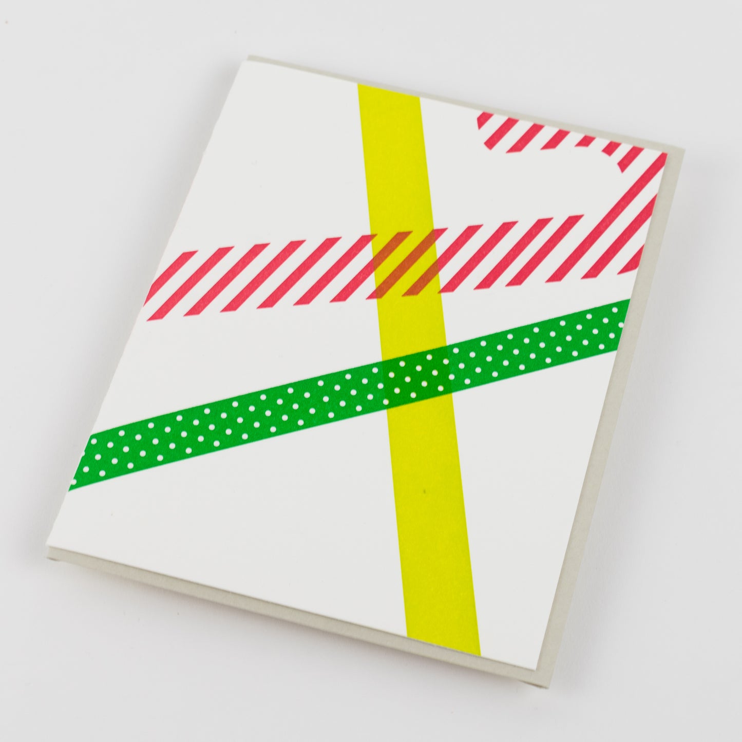 Card: Holiday Washi Tape Candy Cane