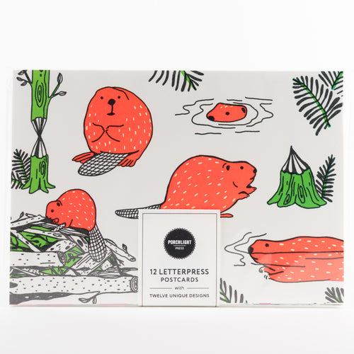 Letterpress Postcard Set - Keystone Species