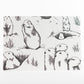 Letterpress Postcard Set - Keystone Species