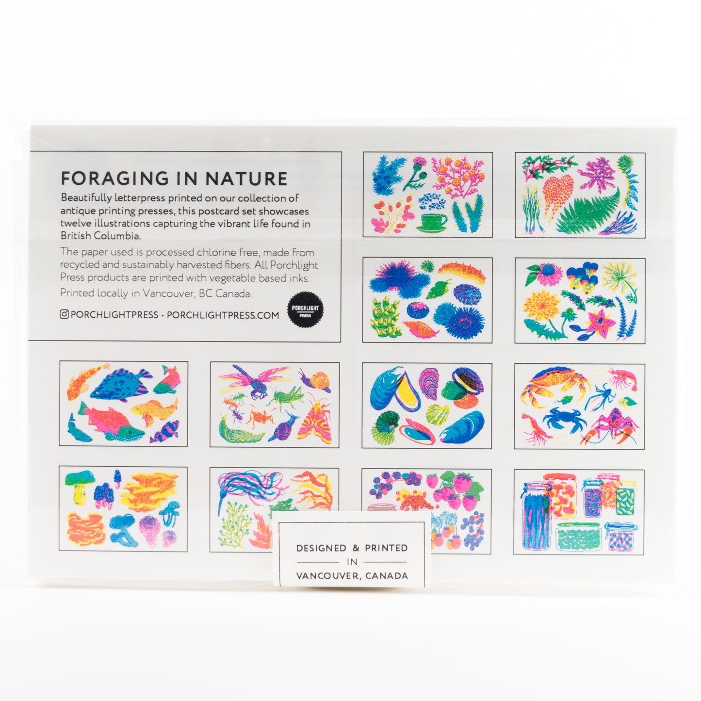 Letterpress Postcard Set - Vibrant Life