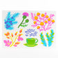 Letterpress Postcard Set - Vibrant Life