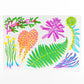 Letterpress Postcard Set - Vibrant Life