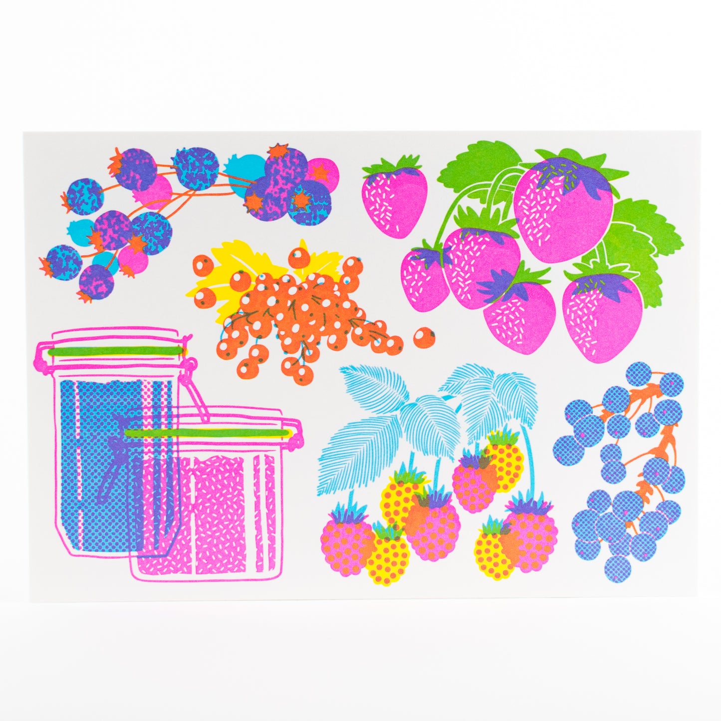 Letterpress Postcard Set - Vibrant Life