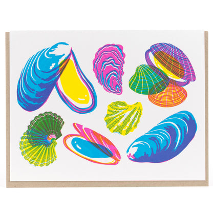 Card: Molluscs Greeting Card - Vibrant Life Series