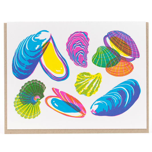 Card: Molluscs Greeting Card - Vibrant Life Series