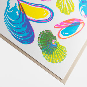 Card: Molluscs Greeting Card - Vibrant Life Series