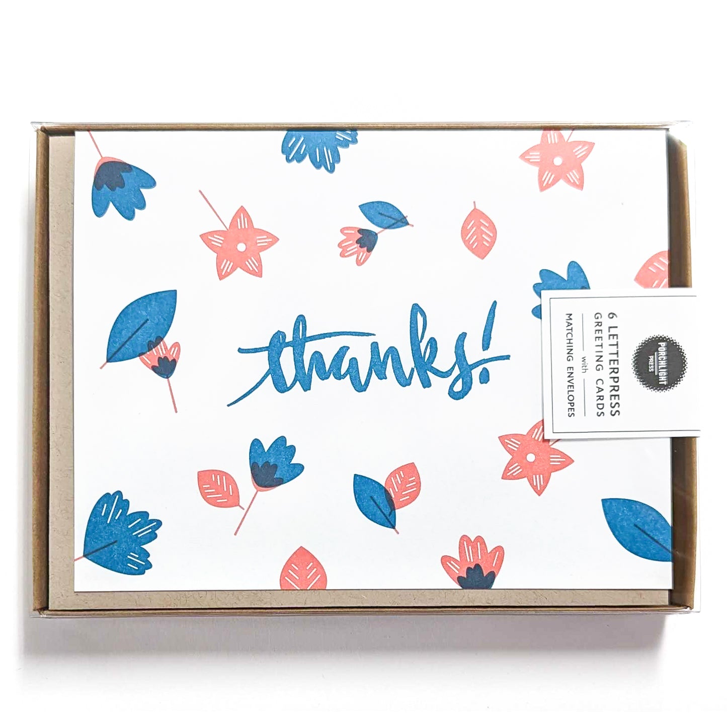 Card: Thanks Calligraphy Floral