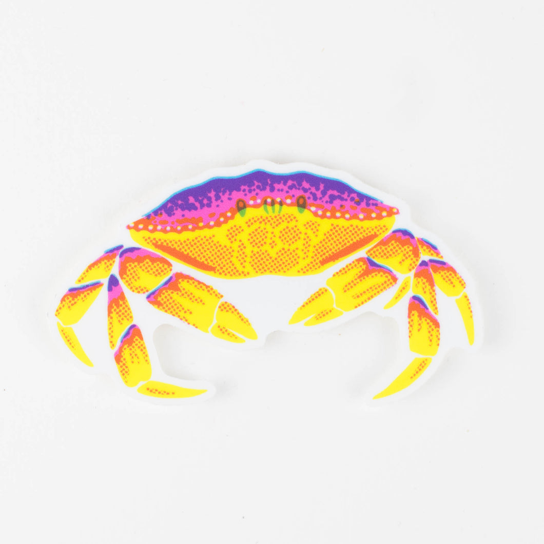 Sticker: Vibrant Dungeness Crab