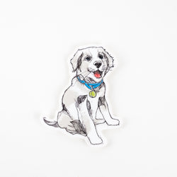 Sticker: Filthy Animal Holiday Dog