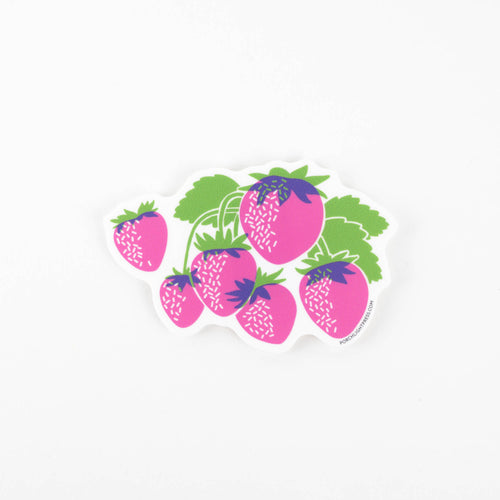 Sticker: Vibrant Strawberries