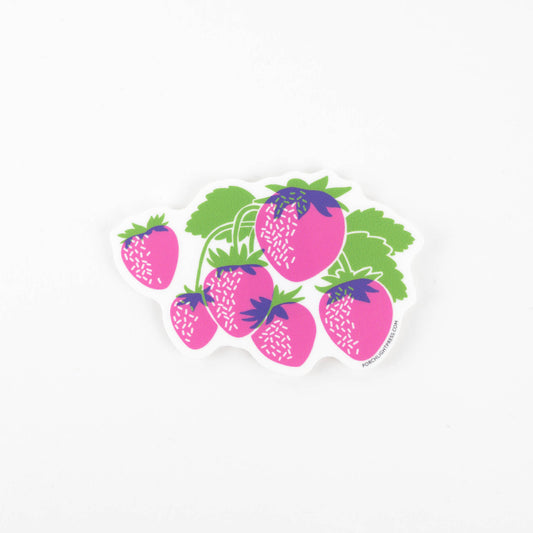 Sticker: Vibrant Strawberries