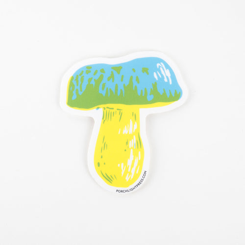 Sticker: Vibrant Bolete Mushroom