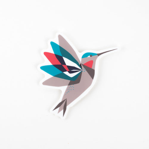 Sticker: Modern Hummingbird