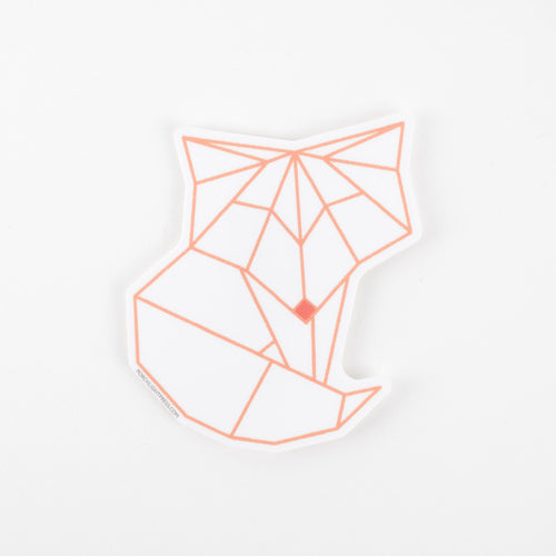Sticker: Origami Fox