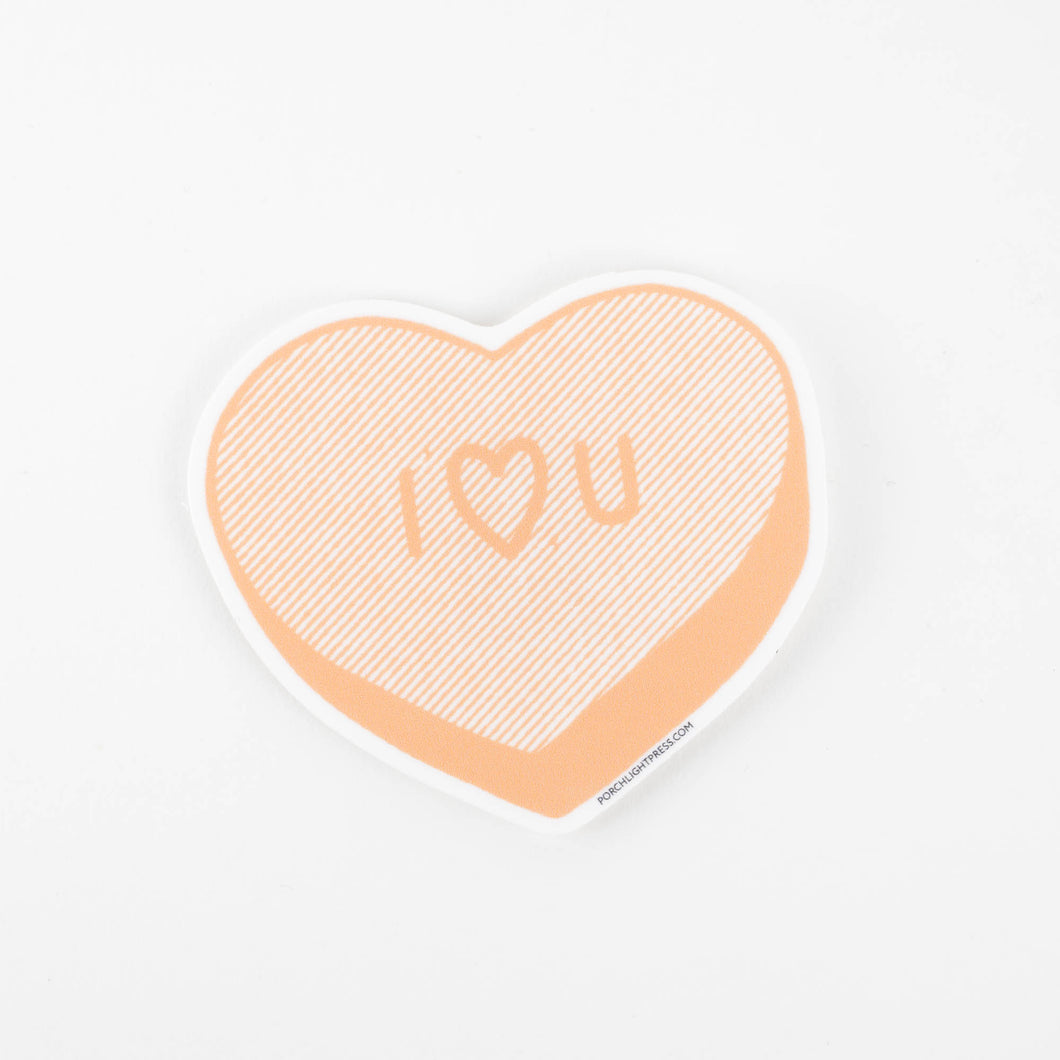 Sticker: Candy Heart I heart YOU