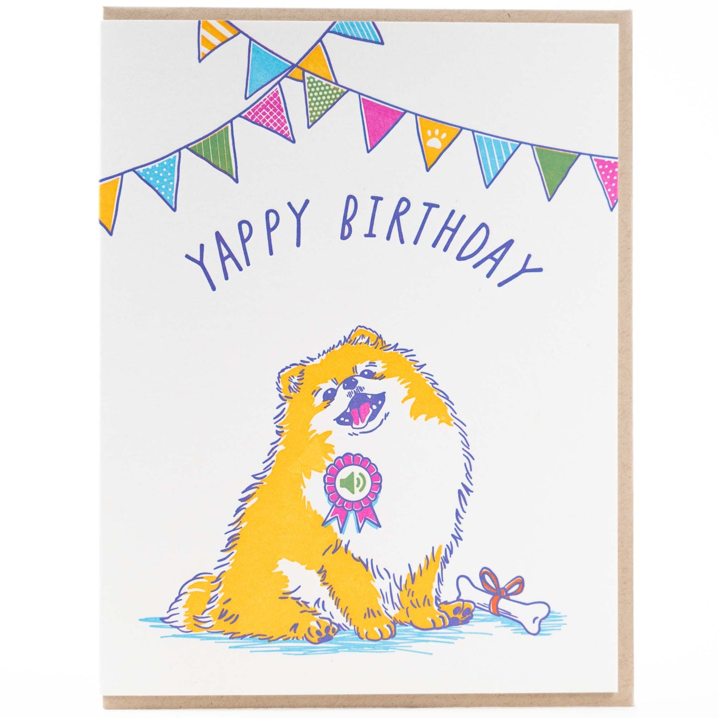 Card: Birthday Yappy Pom