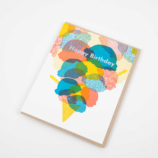 Card: Happy Birthday Ice Cream
