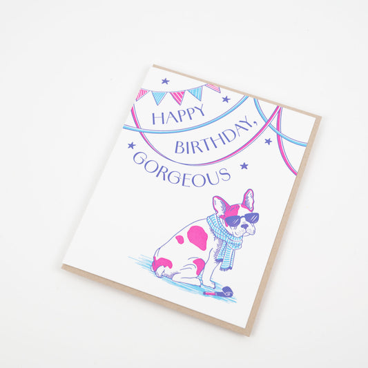 Card: Birthday Frenchie