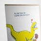 Card: Love you Dino