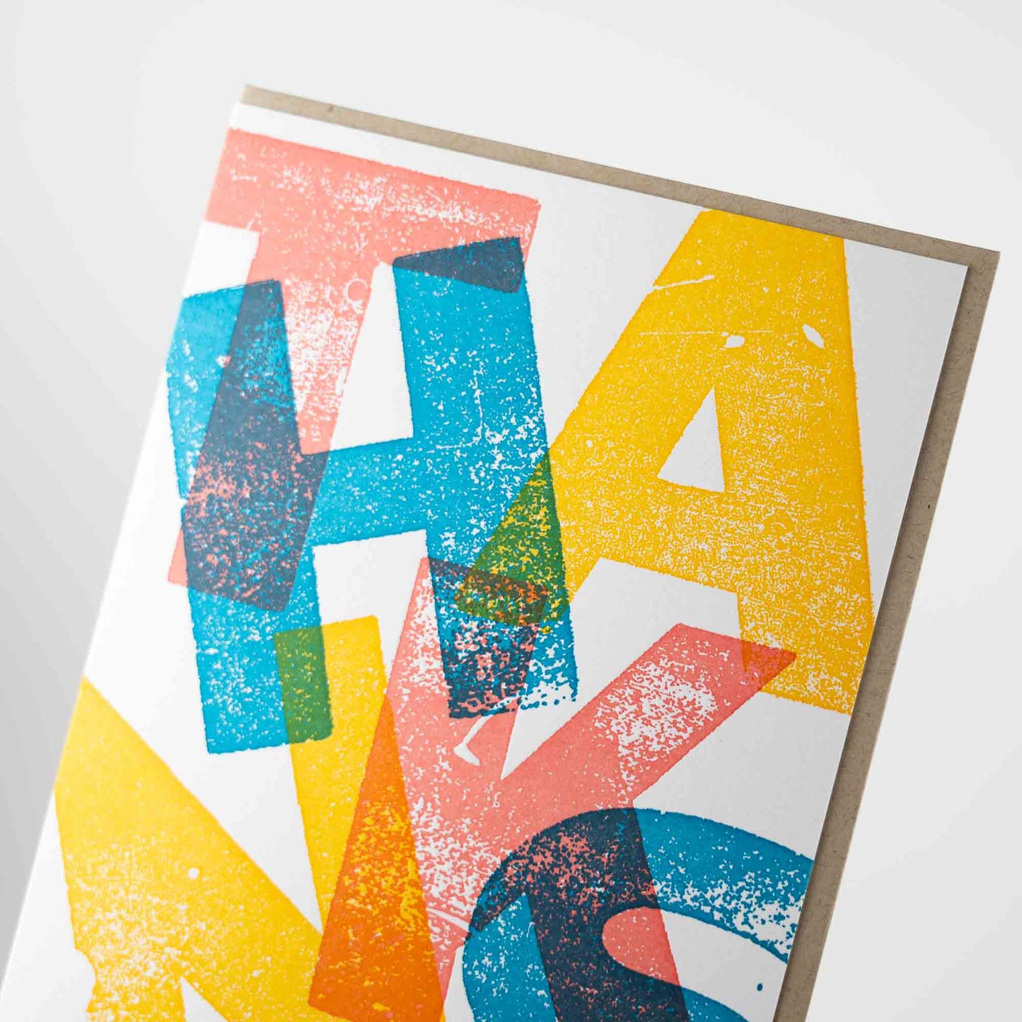 Card: Thanks Wood Type