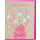 Card: Birthday Sparklers Cupcake - Letterpress Greeting Card