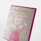 Card: Birthday Sparklers Cupcake - Letterpress Greeting Card