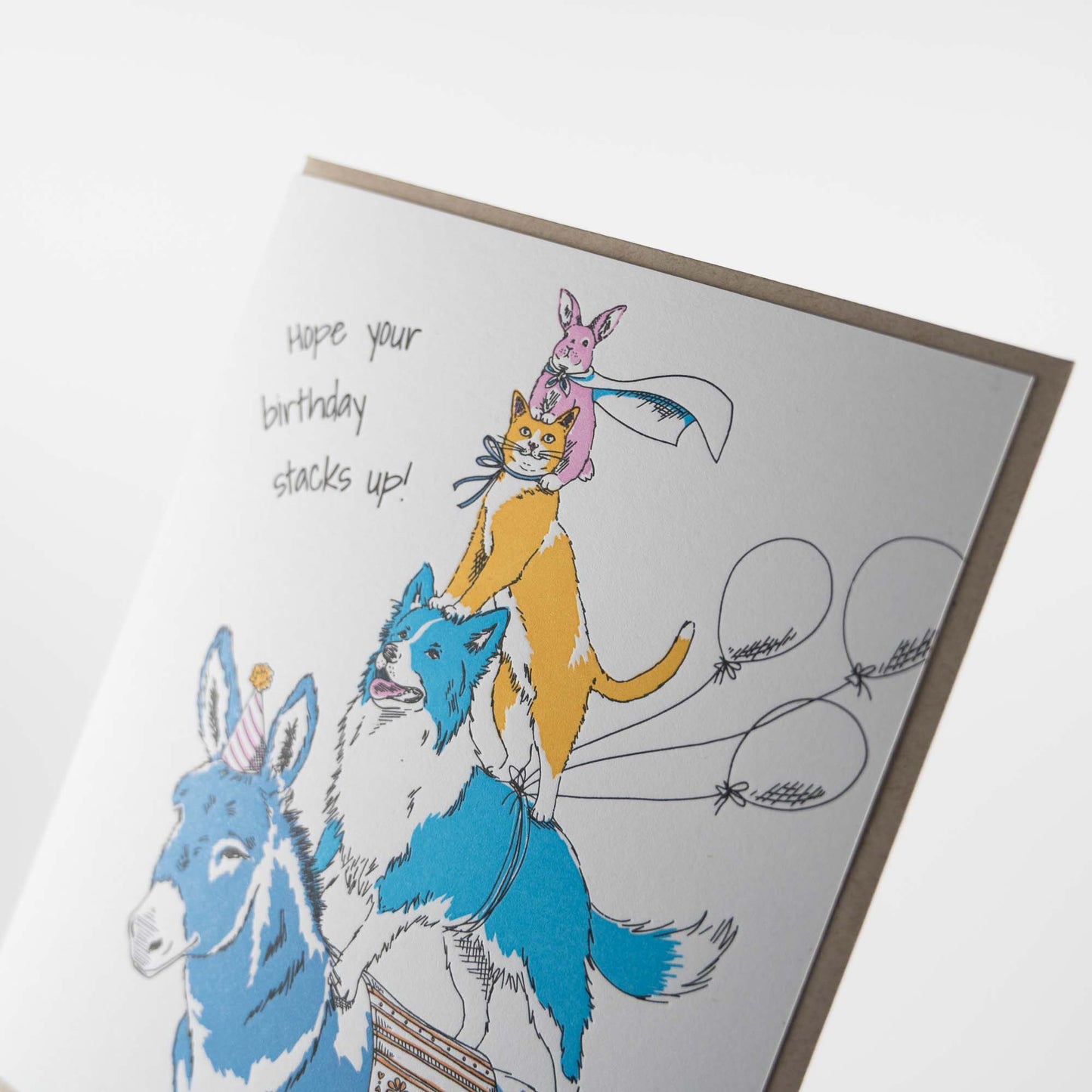 Card: Birthday Animal Stack