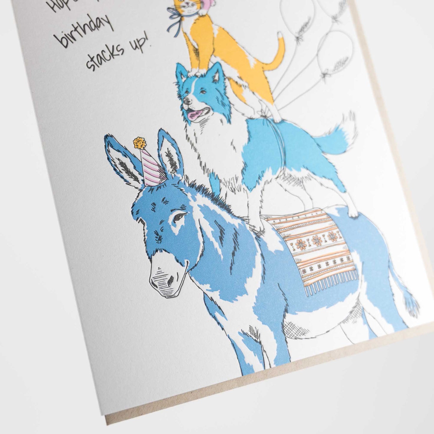 Card: Birthday Animal Stack