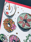 Card: Sweet Holiday Wishes Donuts - Letterpress Christmas Card