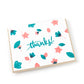 Card: Thanks Calligraphy Floral