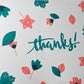 Card: Thanks Calligraphy Floral