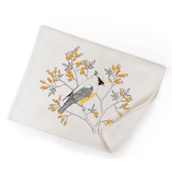 Tea Towel: Cedar Waxwing