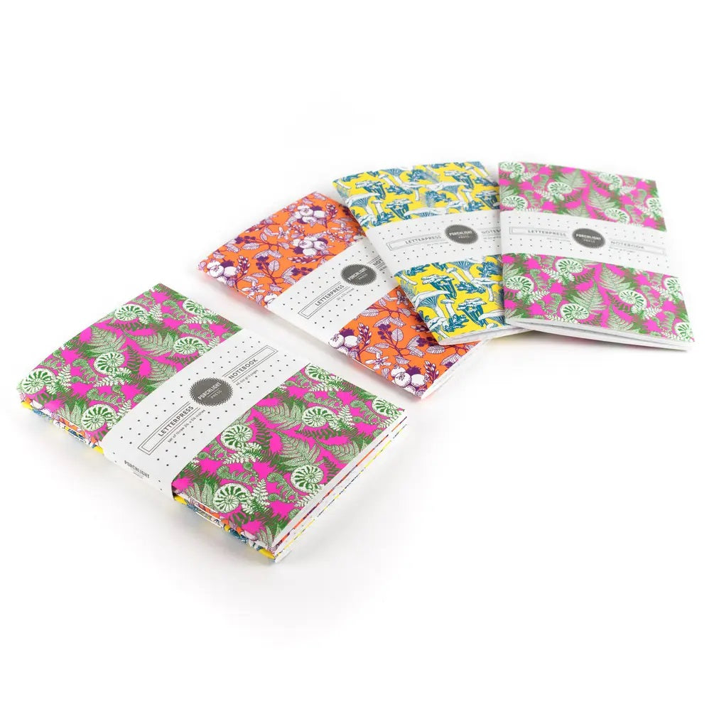 Notebook: West Coast Forest Foraging Pocket Notebooks (Set of 3)