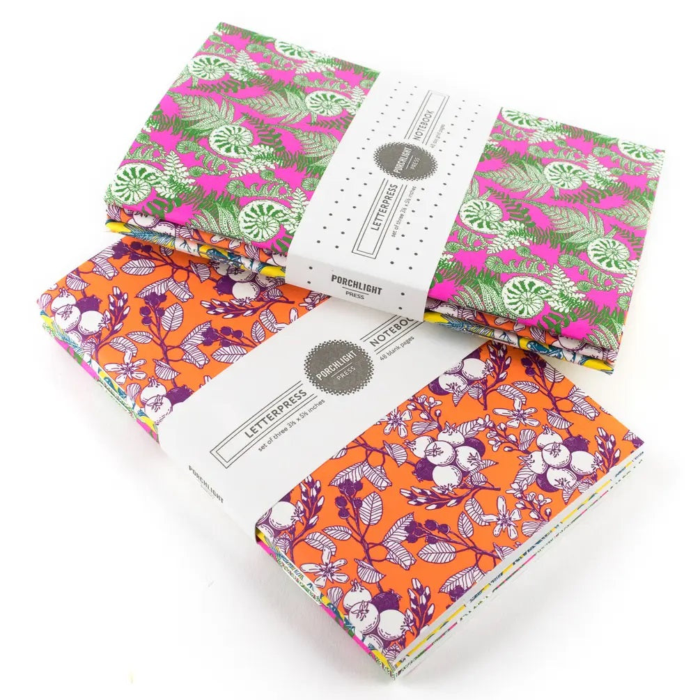 Notebook: West Coast Forest Foraging Pocket Notebooks (Set of 3)