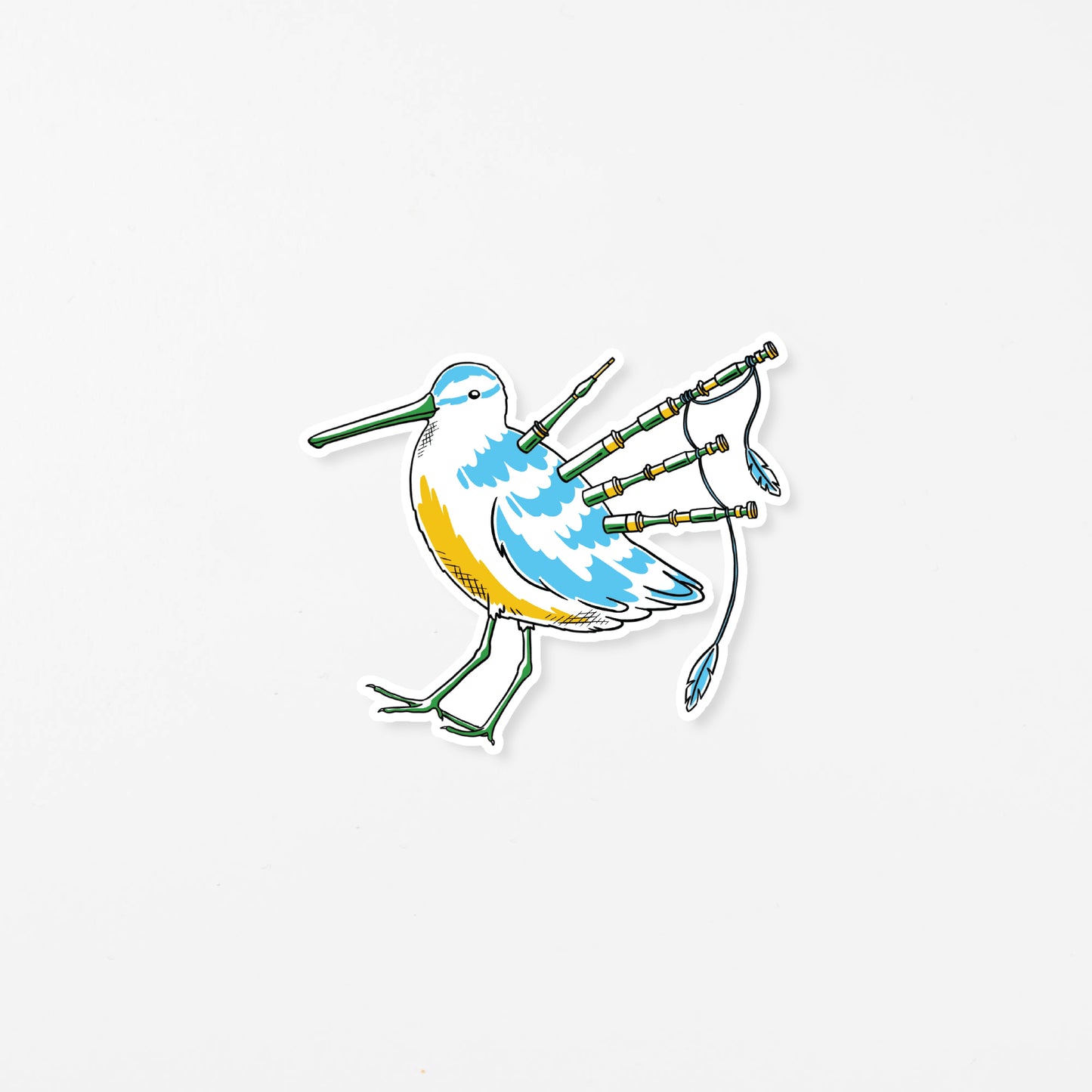 Sticker: Bagpipe Bird