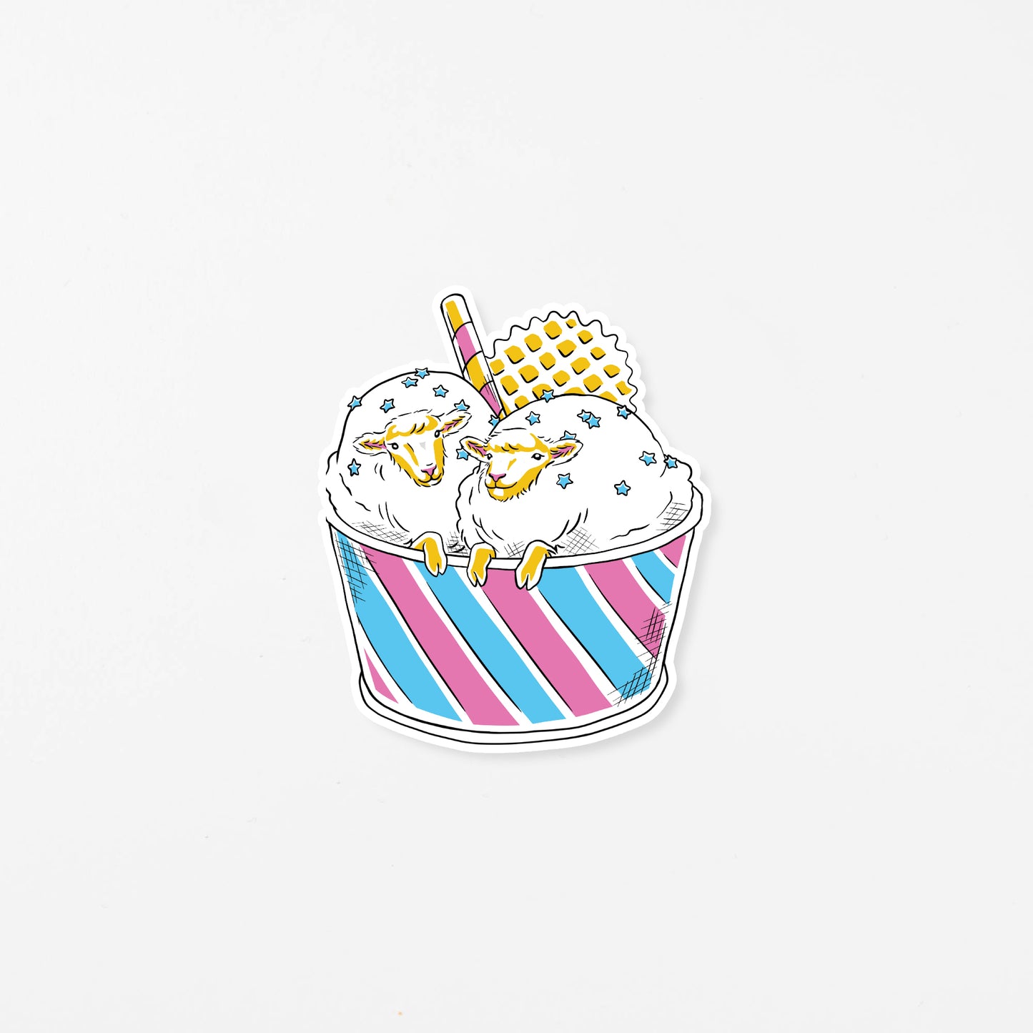 Sticker: Sheep Ice Cream