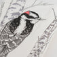 Tea Towel: Down Woodpecker