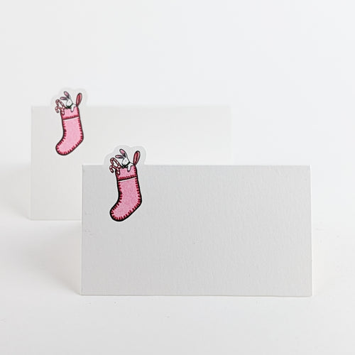 Place Card: Christmas Stocking (Set of 8)