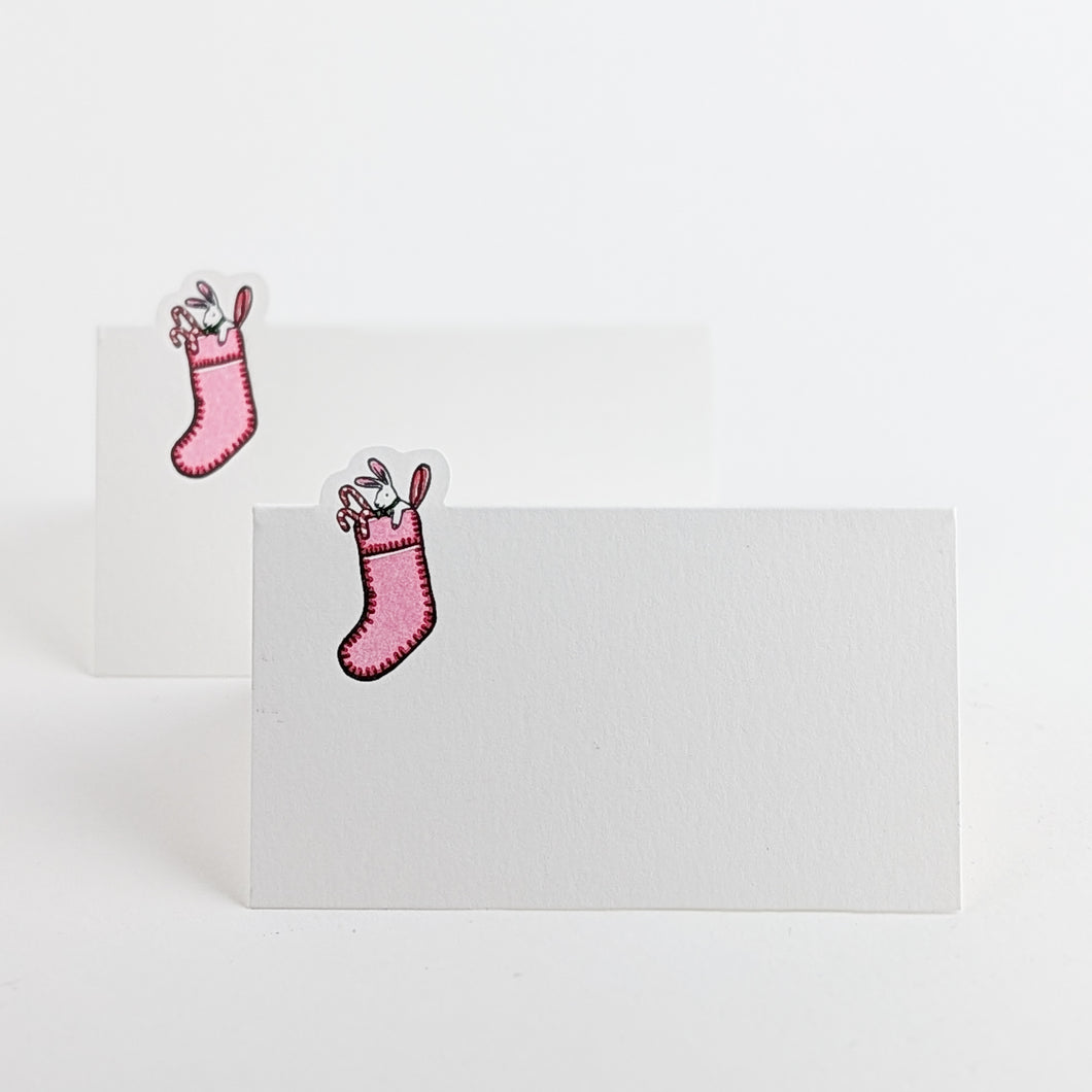 Place Card: Christmas Stocking (Set of 8)