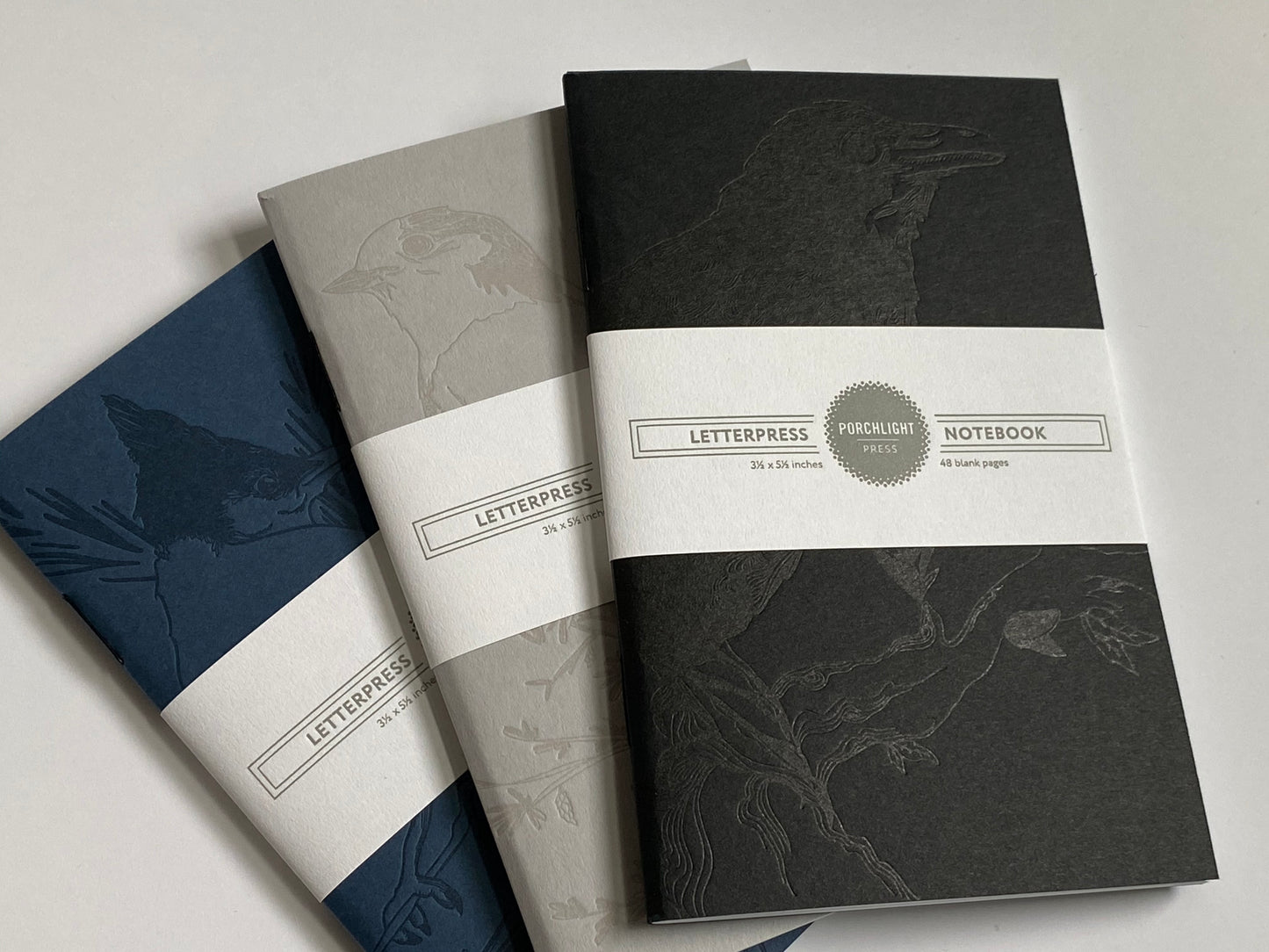 Notebook: Monochromatic Birds - Raven Pocket Notebook