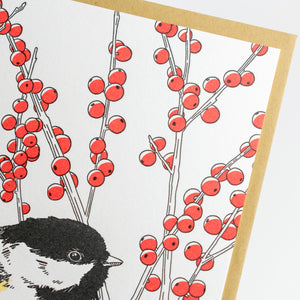 Card: Black-capped Chickadee - Nature Bird Series