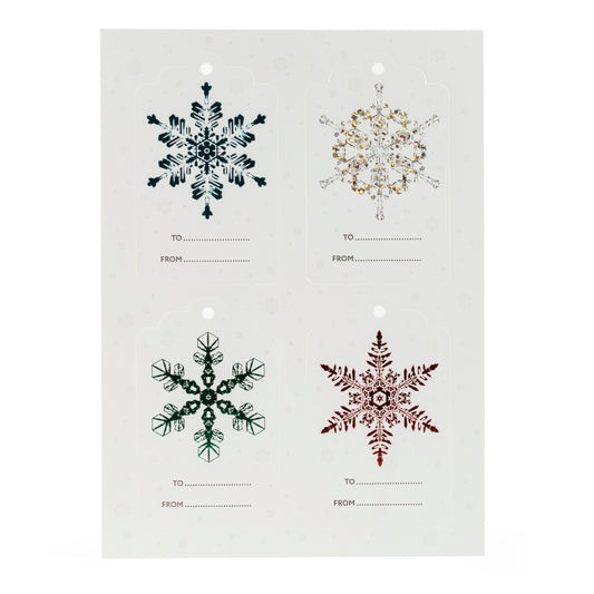 Gift Tag: Snowflakes Die-Cut (Set of 8)