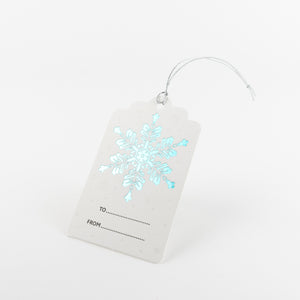 Gift Tag: Snowflakes Die-Cut (Set of 8)