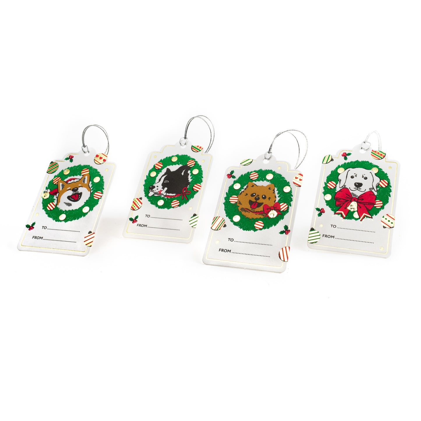 Gift Tag: Holiday Dogs Hang Tag (Set of 8)